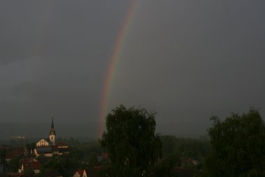 Regenbogen über Wahlwies