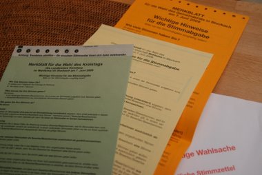 amtliche Stimmzettel