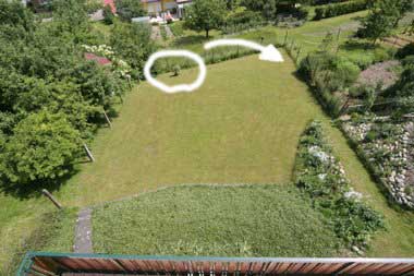 Garten 2006 zuerst in der Ecke links