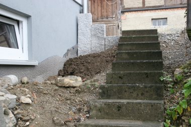 Treppe wieder komplett