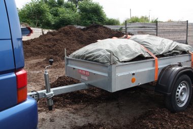 Rindenmulch vom Sägewerk