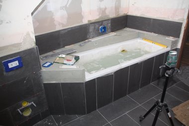 Badewanne Wanne eingerahmt