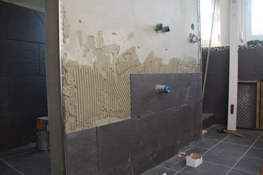 zweite Reihe Platz für das Waschbecken