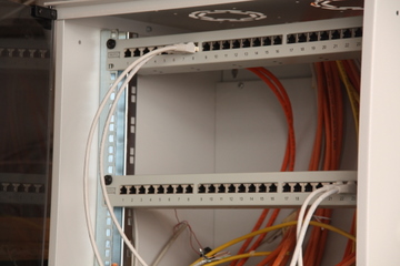 Patchpanel im Technikkeller