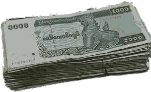 Kyat, Landeswährung - Myanmar