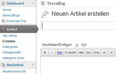 noch Platz für neue Einträge