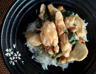 chicken with basil
