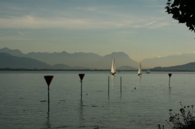 Alpenpanorama von Lindau aus