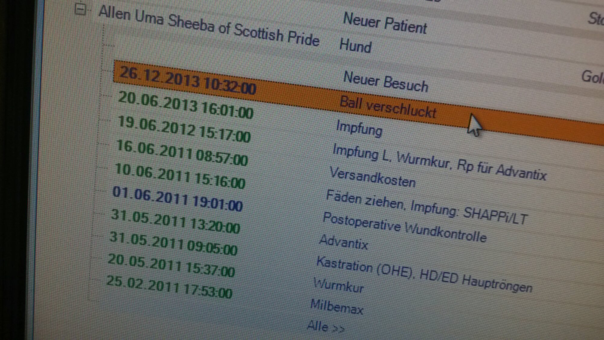 schon eingecheckt