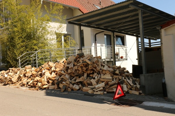 8 Schüttraummeter Brennholz
