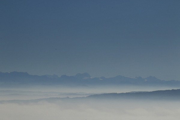 Alpen in Sicht