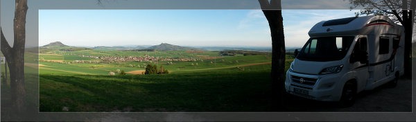 mit Blick auf die Hegauvulkane