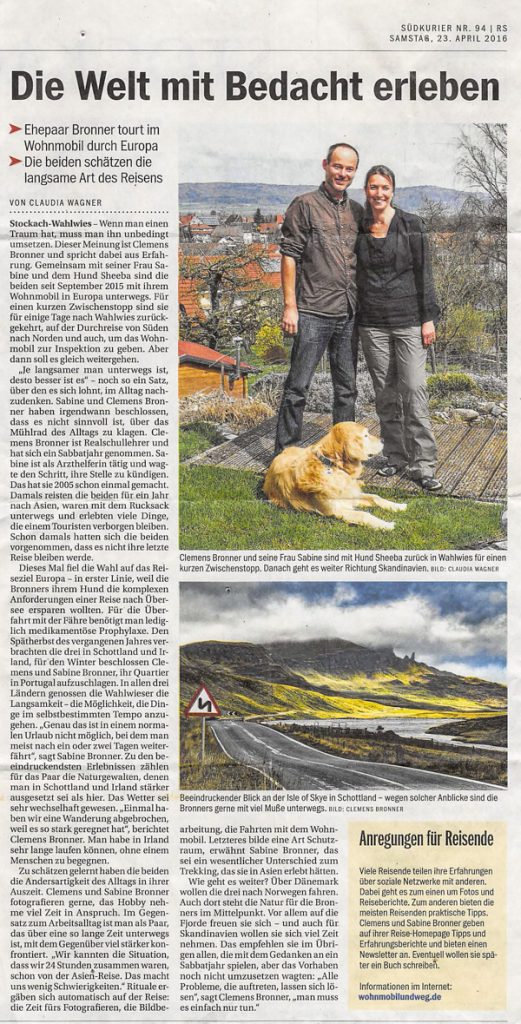 Bericht im Südkurier