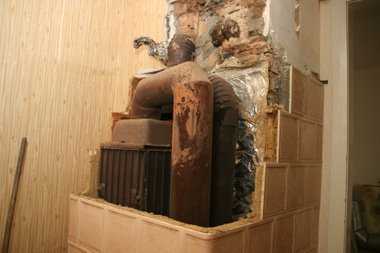 Kachelofenabbau