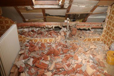 die Wand ist platt die Wand ist platt