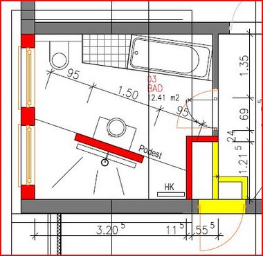 Werkplan Badezimmer