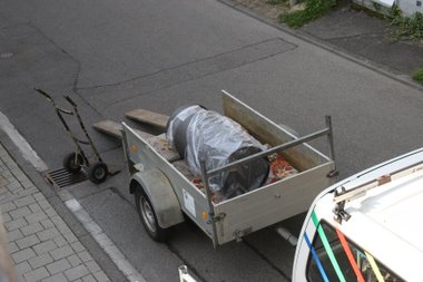 noch auf dem Hänger noch auf dem Hänger