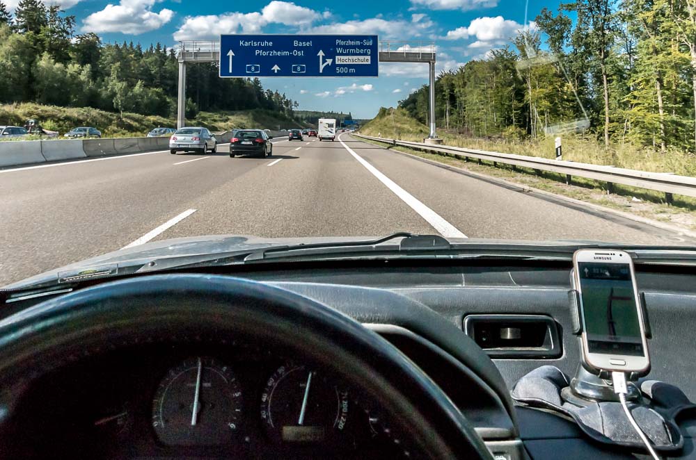 A8 Richtung Karlsruhe