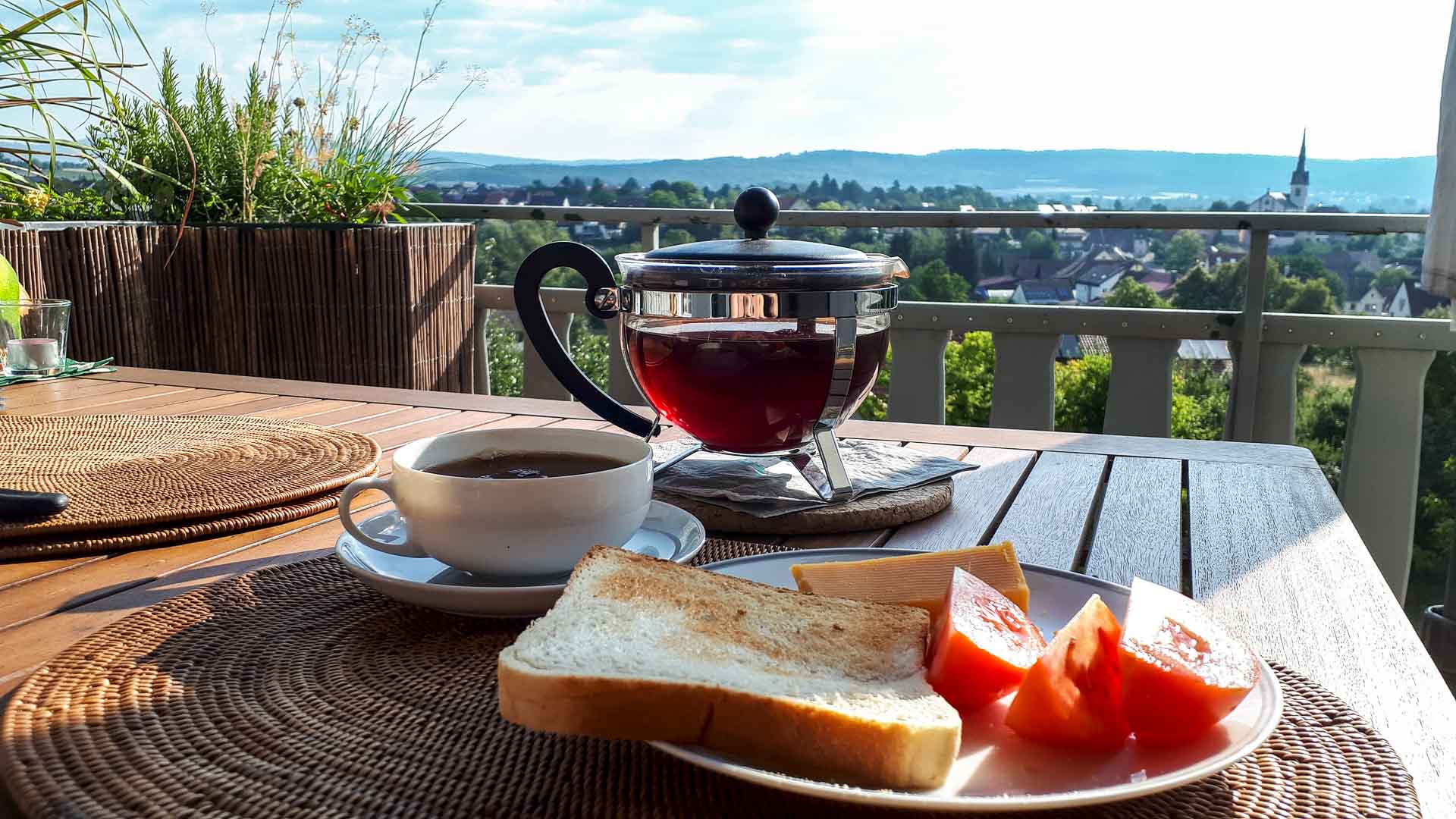Frühstück mit Aussicht