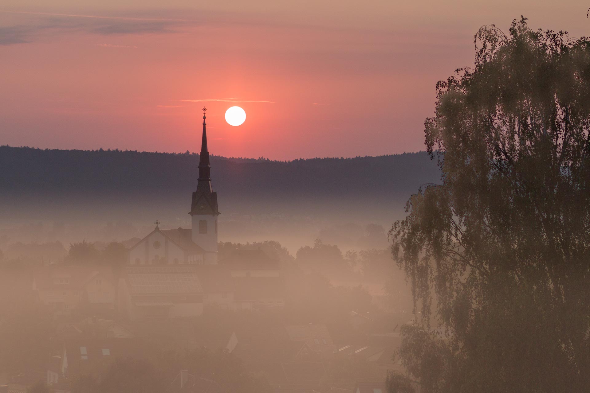 Sonnenaufgang Wahlwies