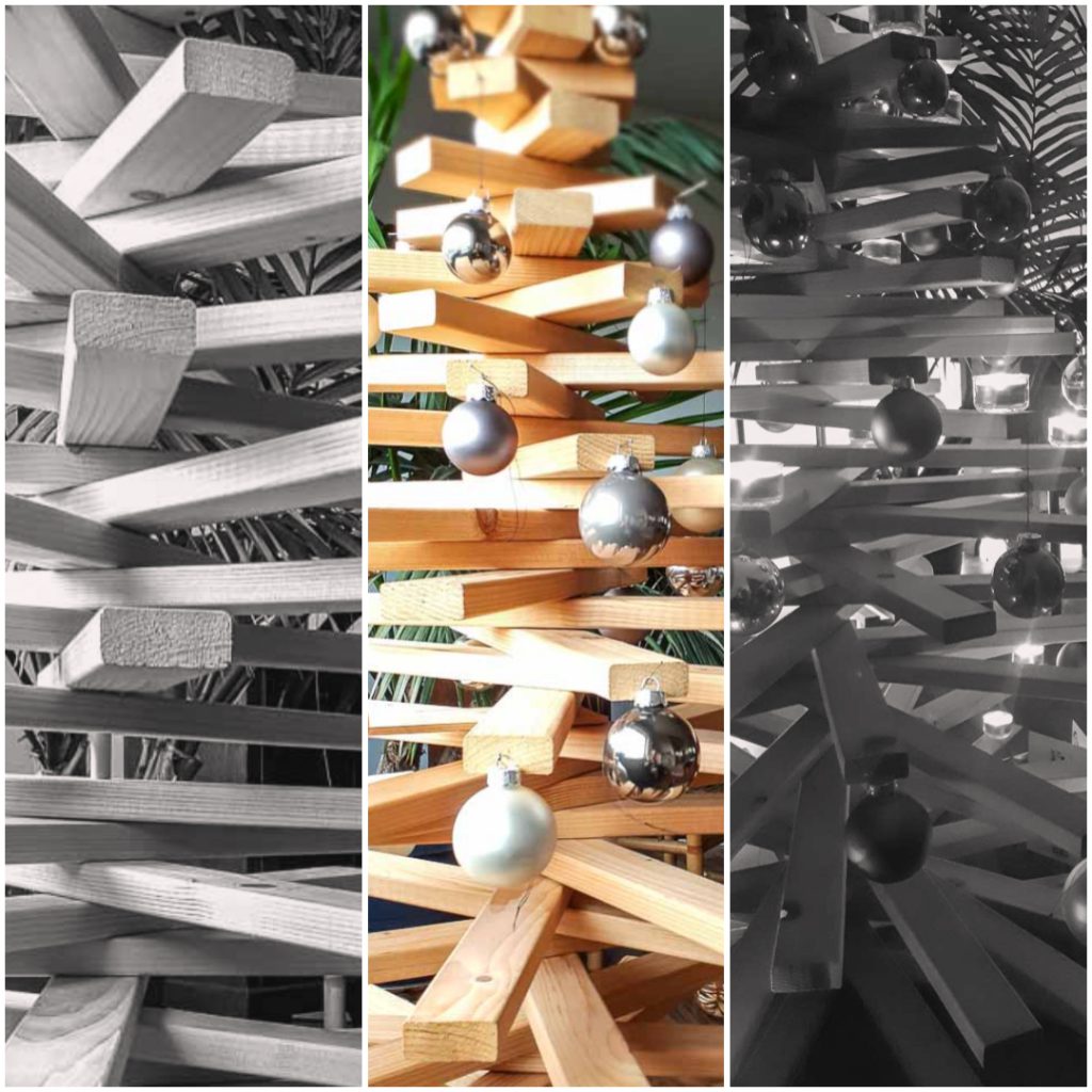 Weihnachtsbaum aus Dachlatten