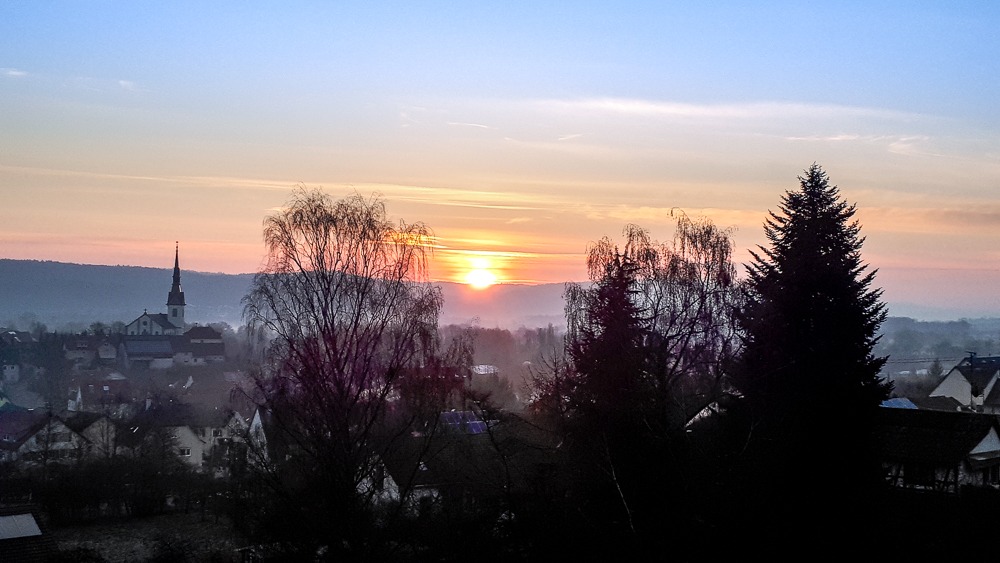 Sonnenaufgang Wahlwies