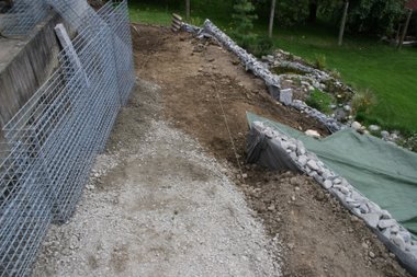 Schotterunterbau
