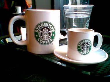 im Starbucks Karlsruhe
