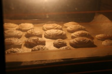 Weihnachtsgeb�ck im Backofen
